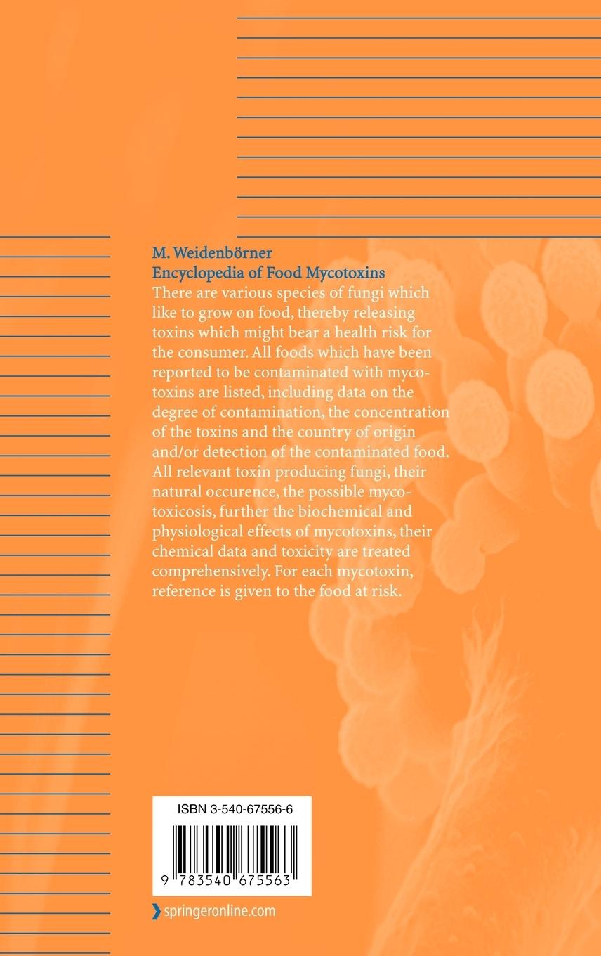 Rückseitencover Encyclopedia of Food Mycotoxins