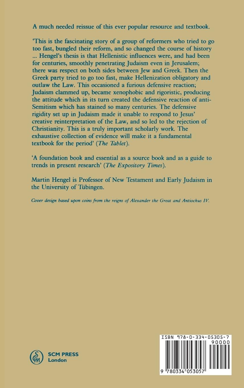 Rückseitencover Judaism and Hellenism