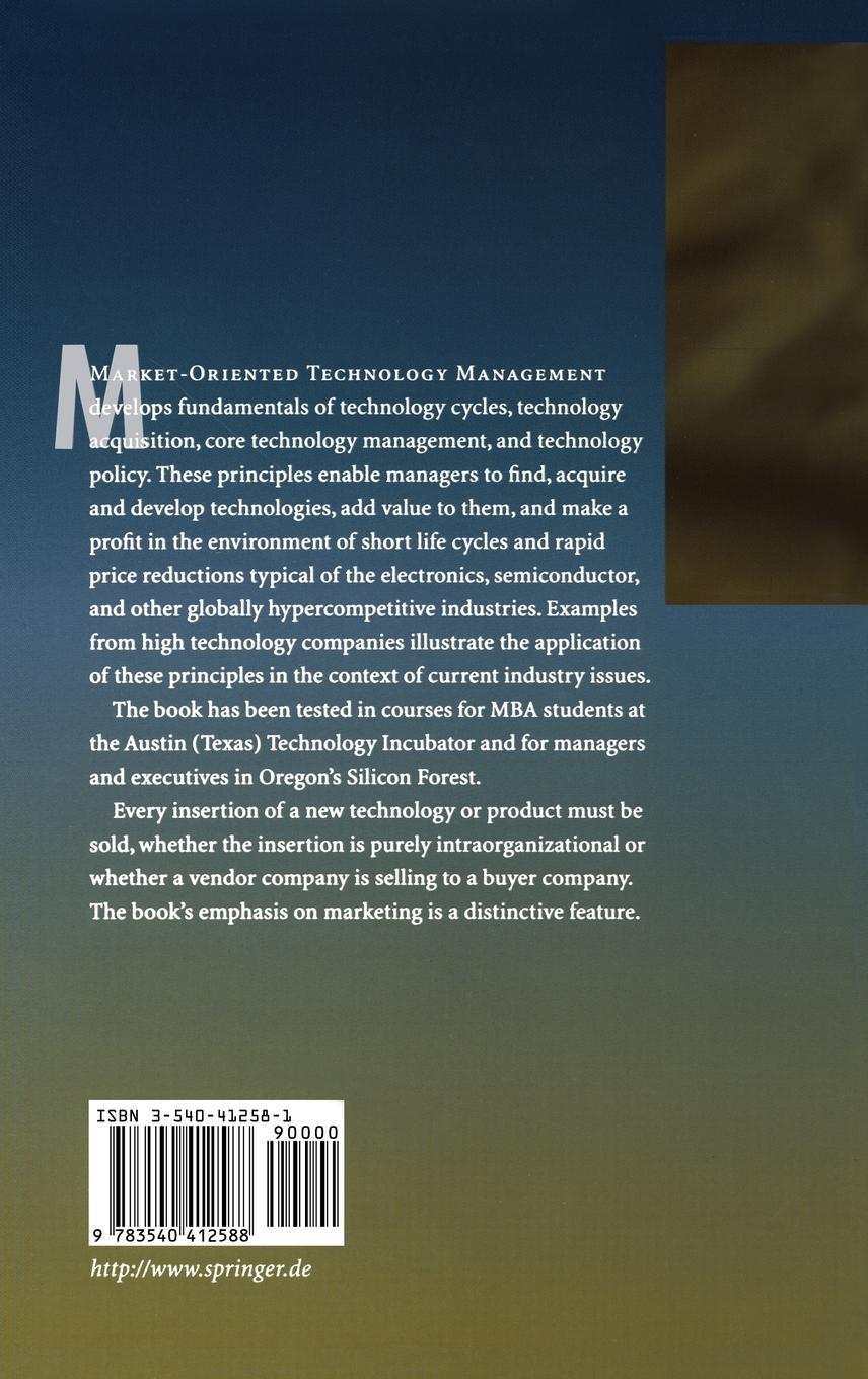 Rückseitencover Market-Oriented Technology Management
