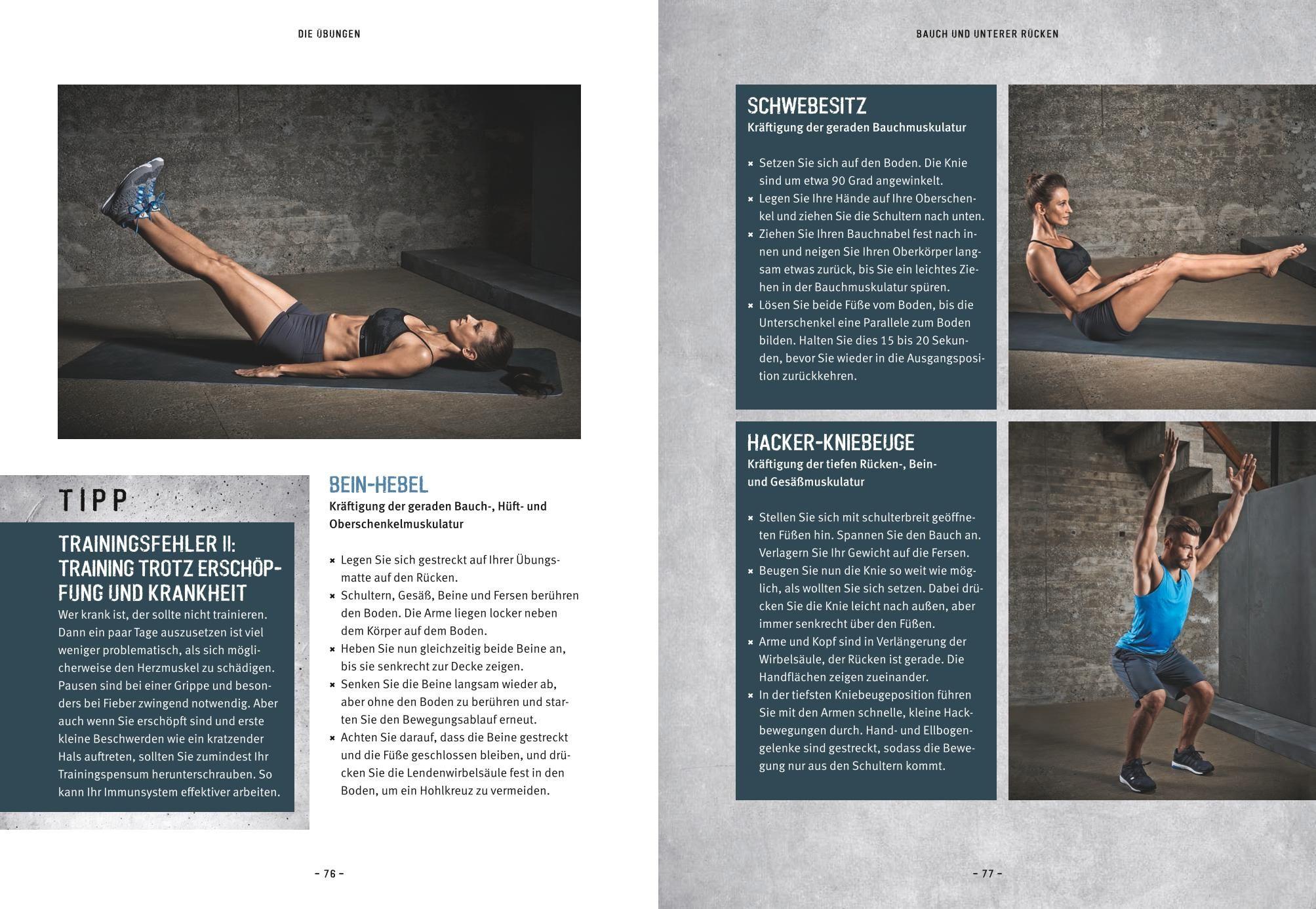 Beispielinhalt (Bild) Das Muskel-Workout