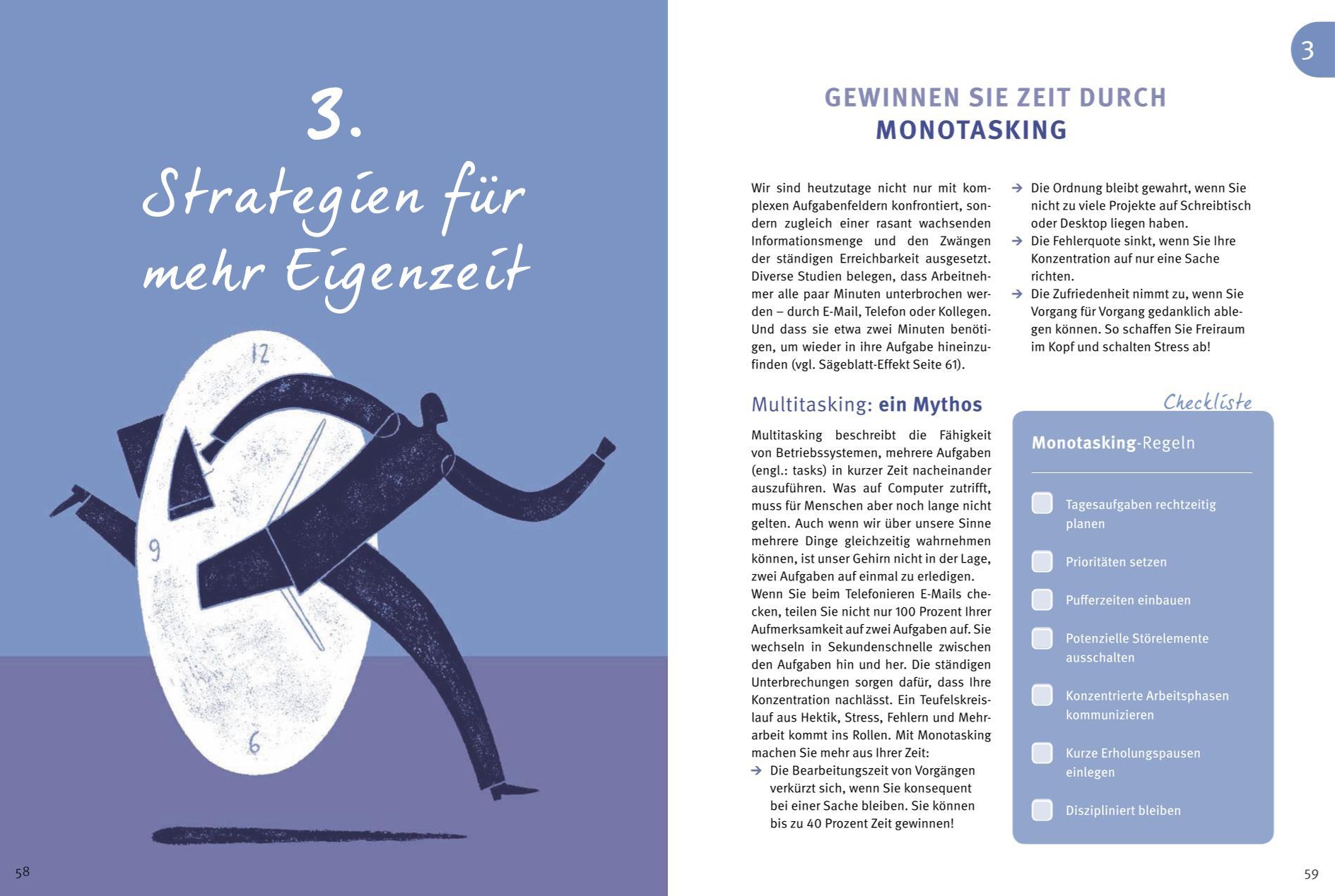 Beispielinhalt (Bild) Das  1x1 des Zeitmanagement