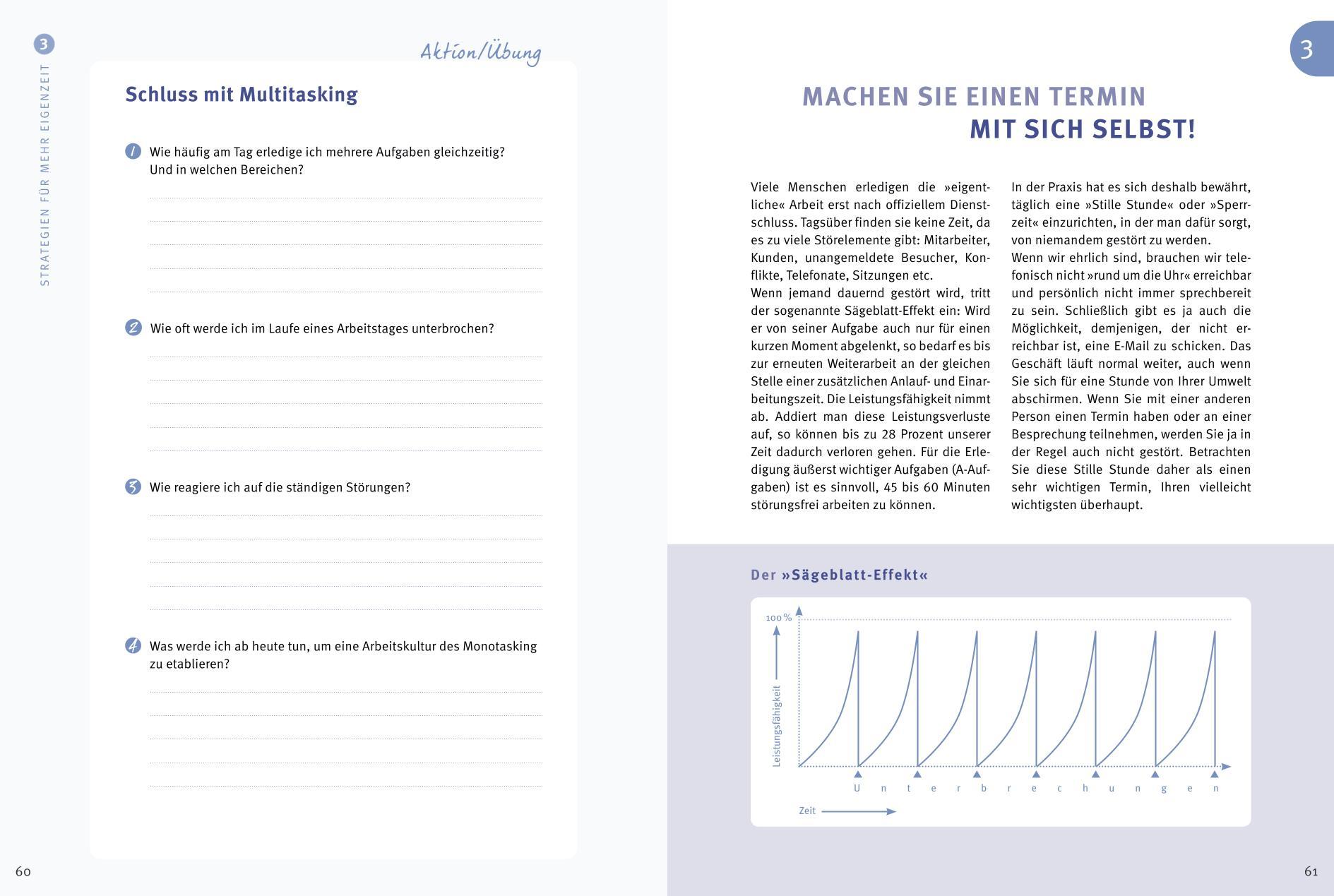 Beispielinhalt (Bild) Das  1x1 des Zeitmanagement