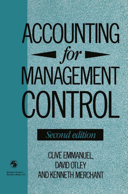 Vorderes Coverbild Accounting for Management Control