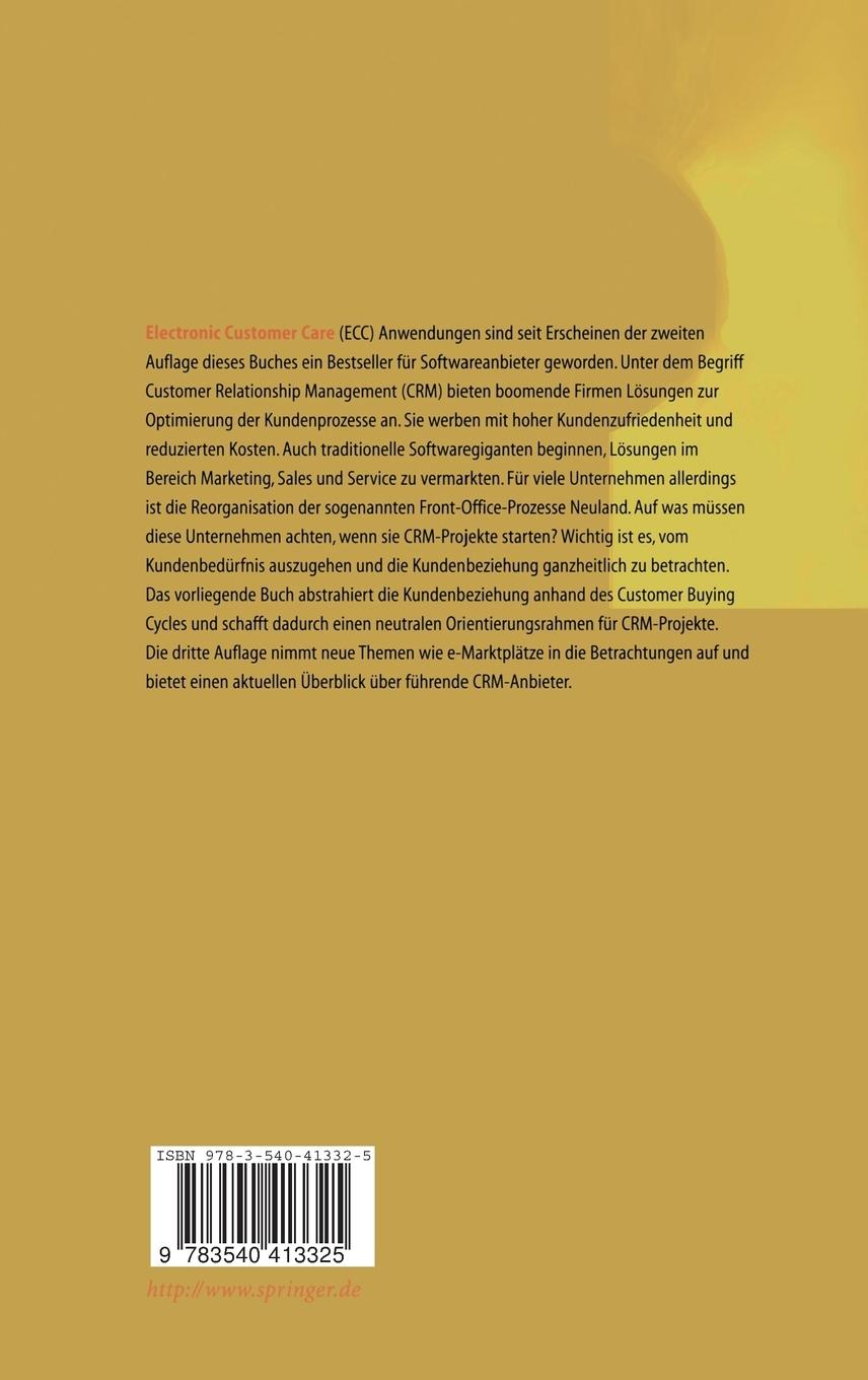 Rückseitencover Electronic Customer Care