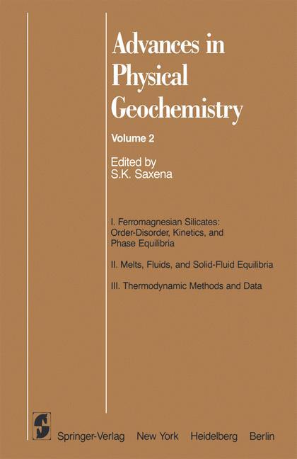 Vorderes Coverbild Advances in Physical Geochemistry