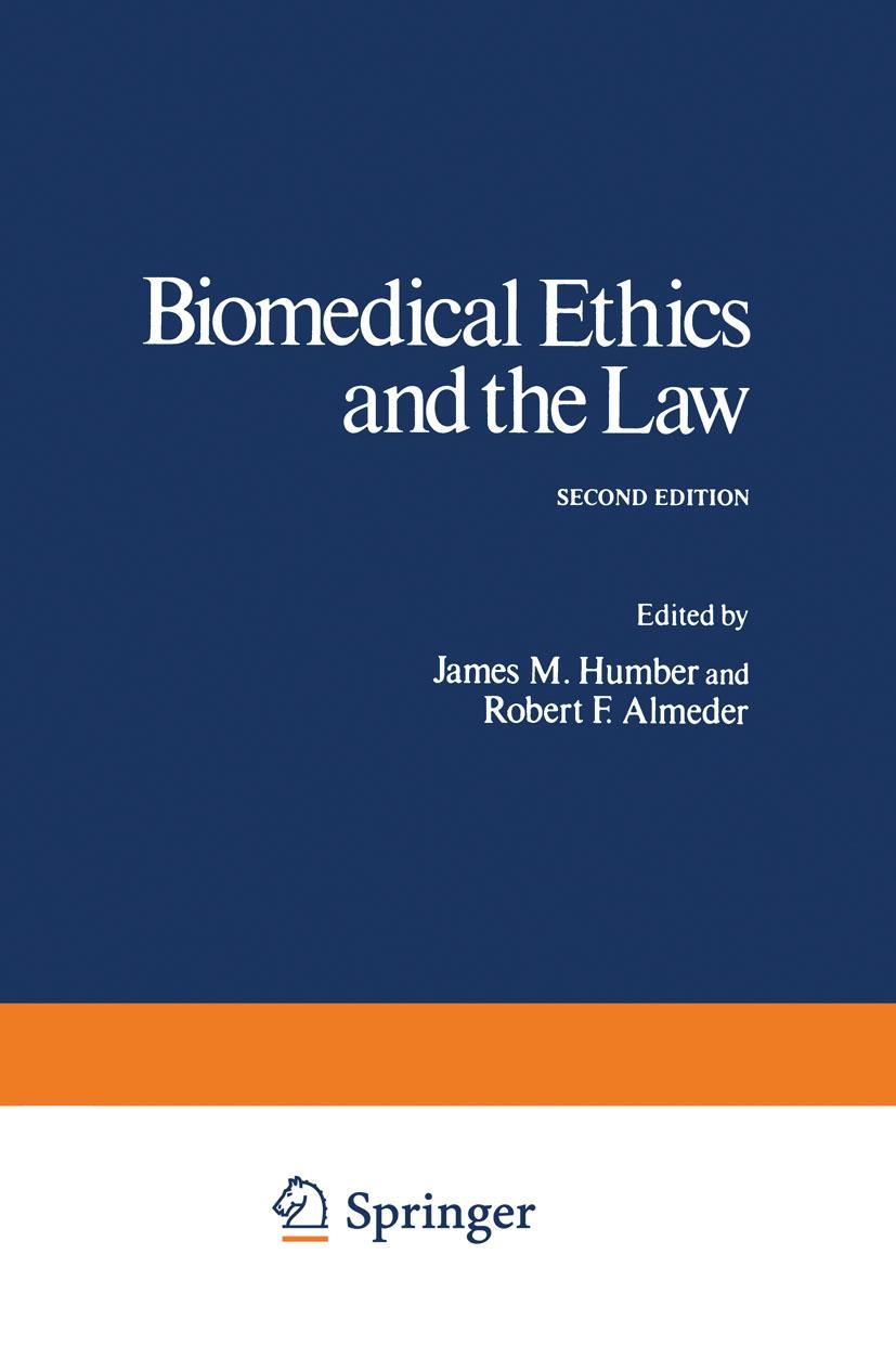 Vorderes Coverbild Biomedical Ethics and the Law