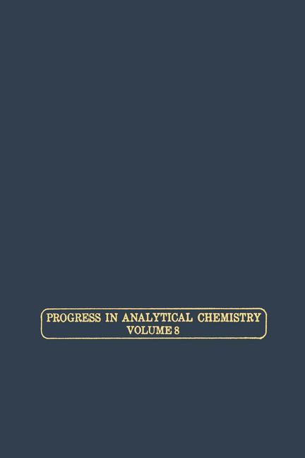 Vorderes Coverbild Progress in Analytical Chemistry