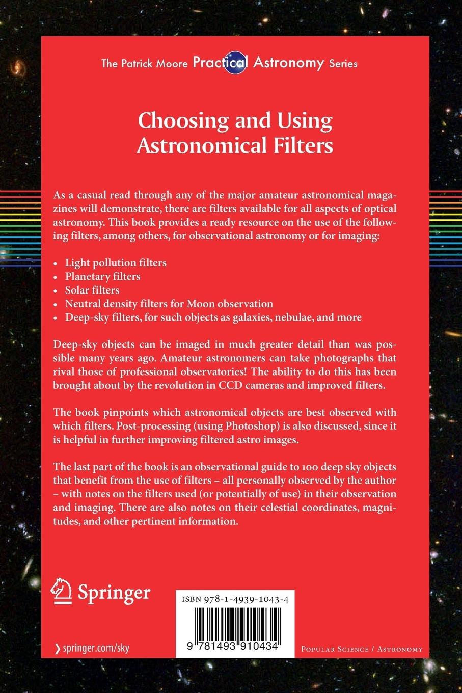 Rückseitencover Choosing and Using Astronomical Filters