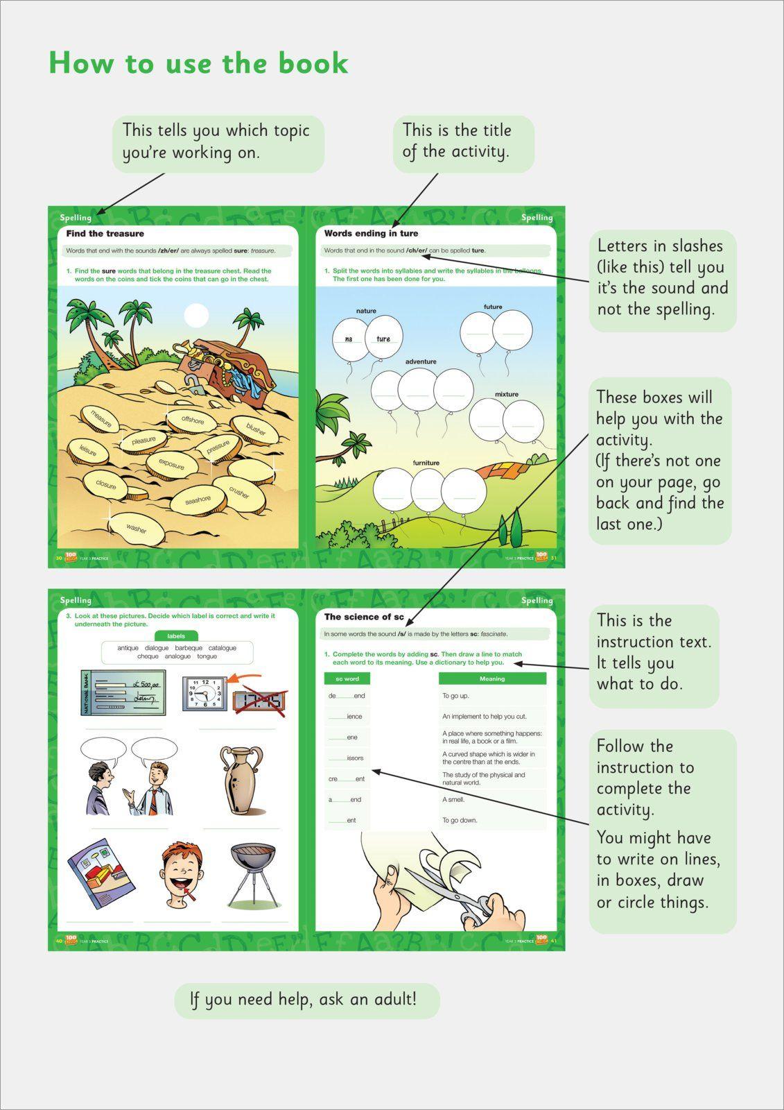 Beispielinhalt (Bild) National Curriculum English Practice Book for Year 3