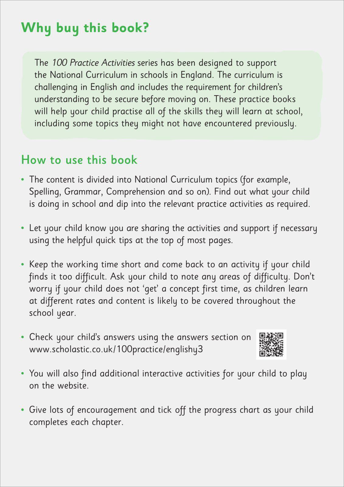 Beispielinhalt (Bild) National Curriculum English Practice Book for Year 3