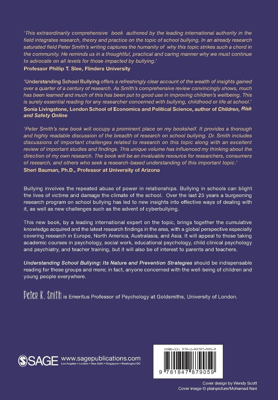 Rückseitencover Understanding School Bullying