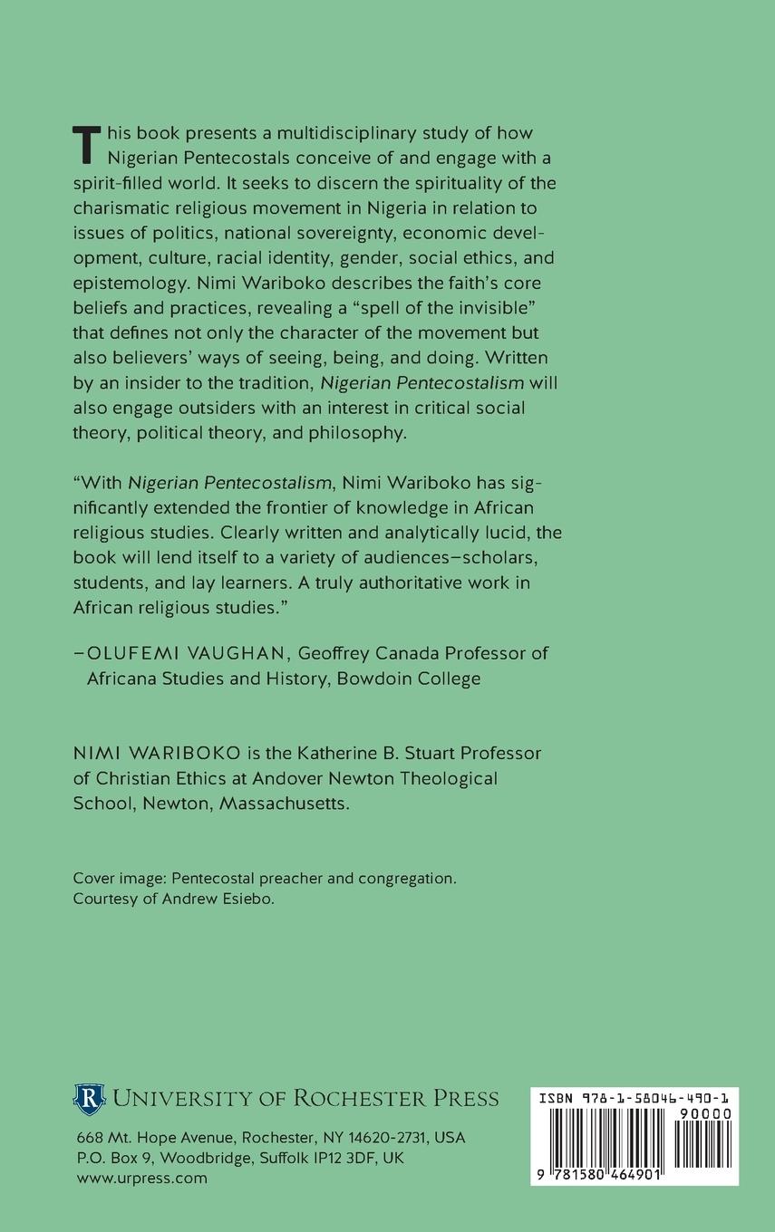Rückseitencover Nigerian Pentecostalism