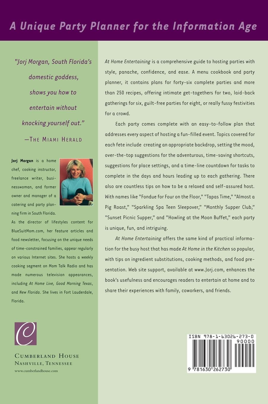 Rückseitencover At Home Entertaining