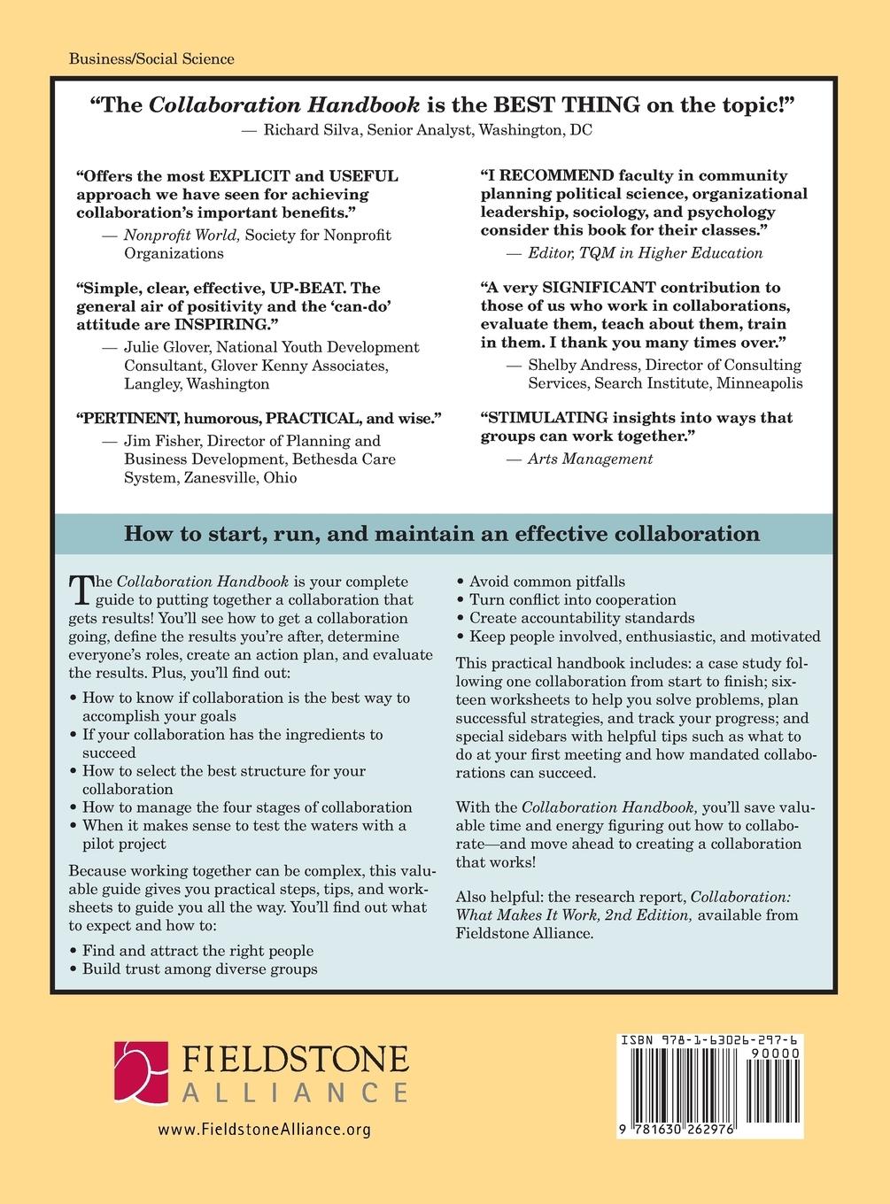 Rückseitencover Collaboration Handbook