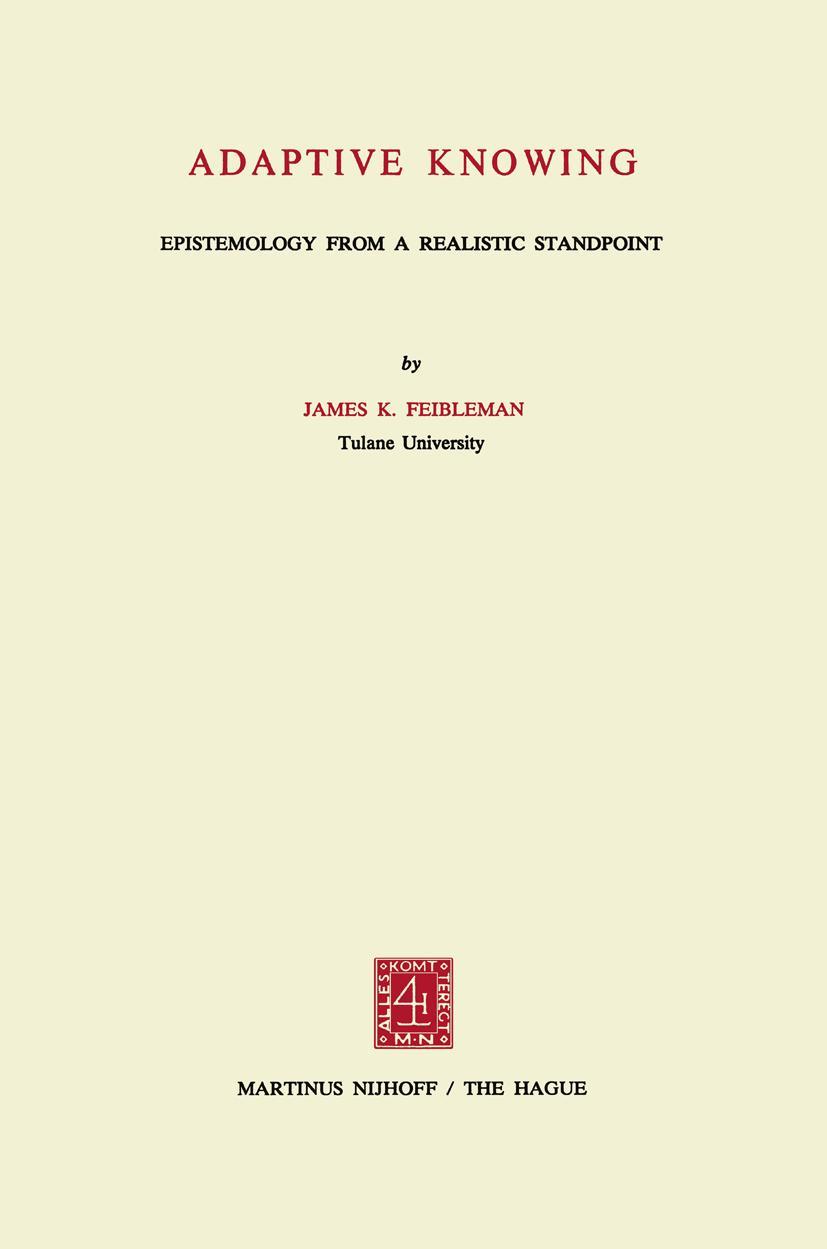 Vorderes Coverbild Adaptive Knowing