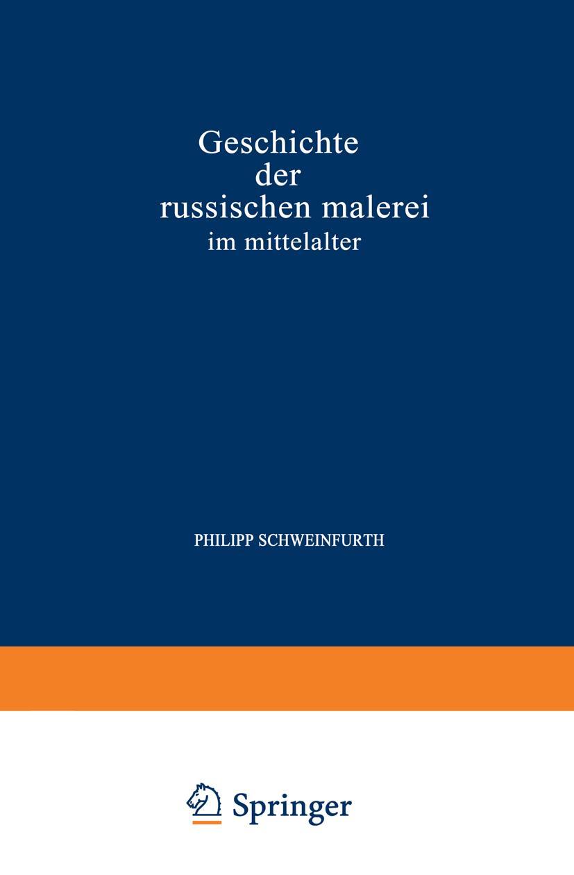 Vorderes Coverbild Geschichte Der Russischen Malerei Im Mittelalter