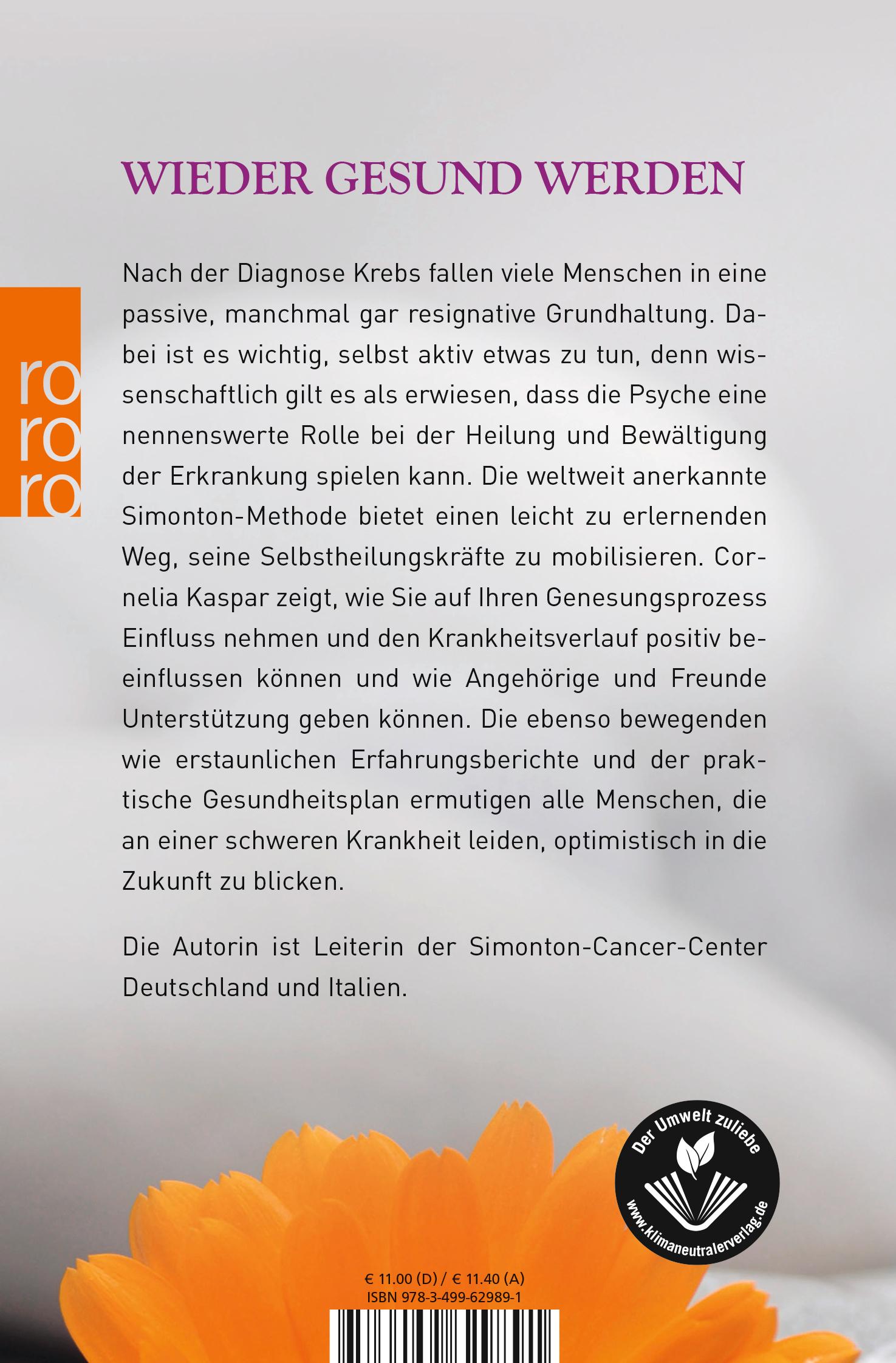 Rückseitencover Die Simonton-Methode
