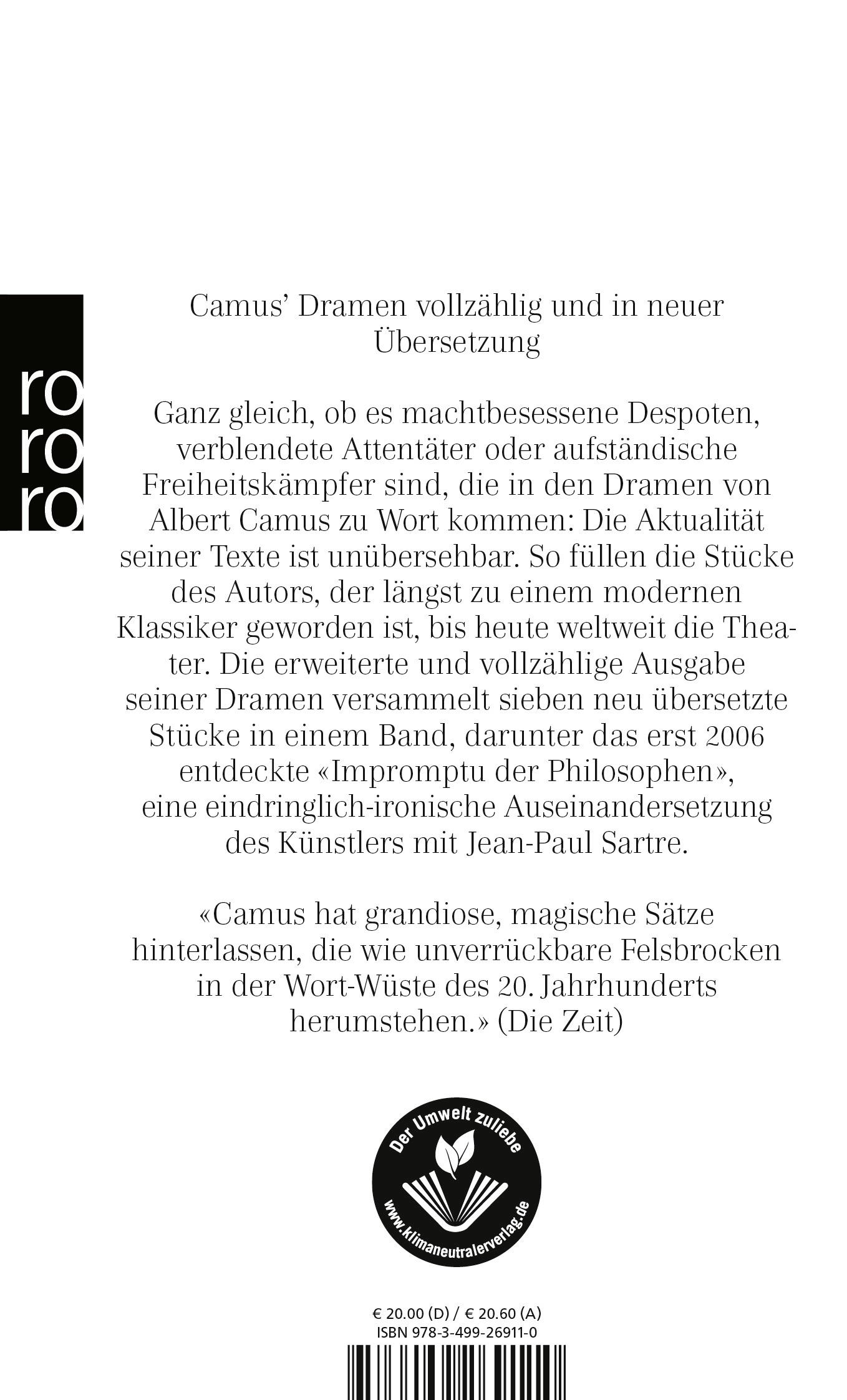 Rückseitencover Sämtliche Dramen