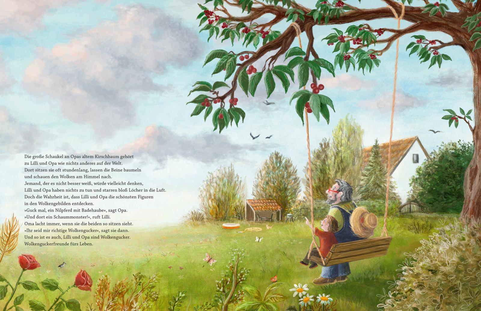 Beispielinhalt (Bild) Nie mehr Wolkengucken mit Opa?