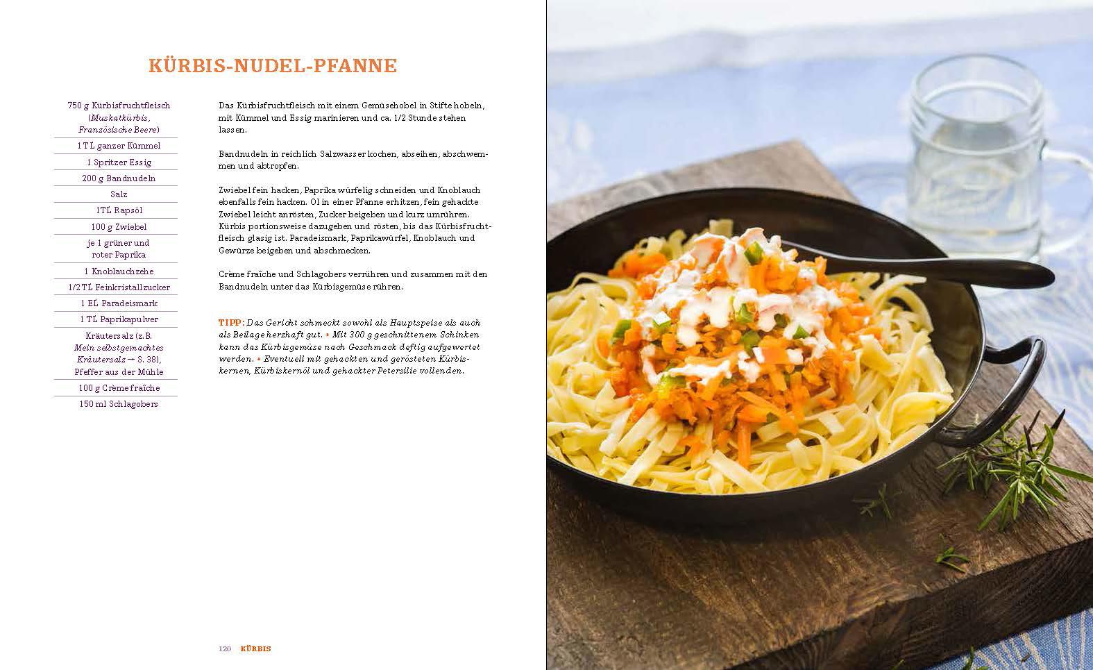 Beispielinhalt (Bild) Kürbis, M: 120 geniale Rezeptideen