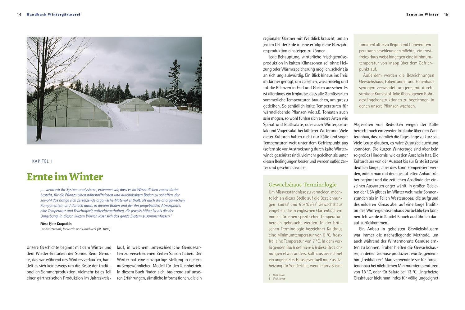 Beispielinhalt (Bild) Handbuch Wintergärtnerei