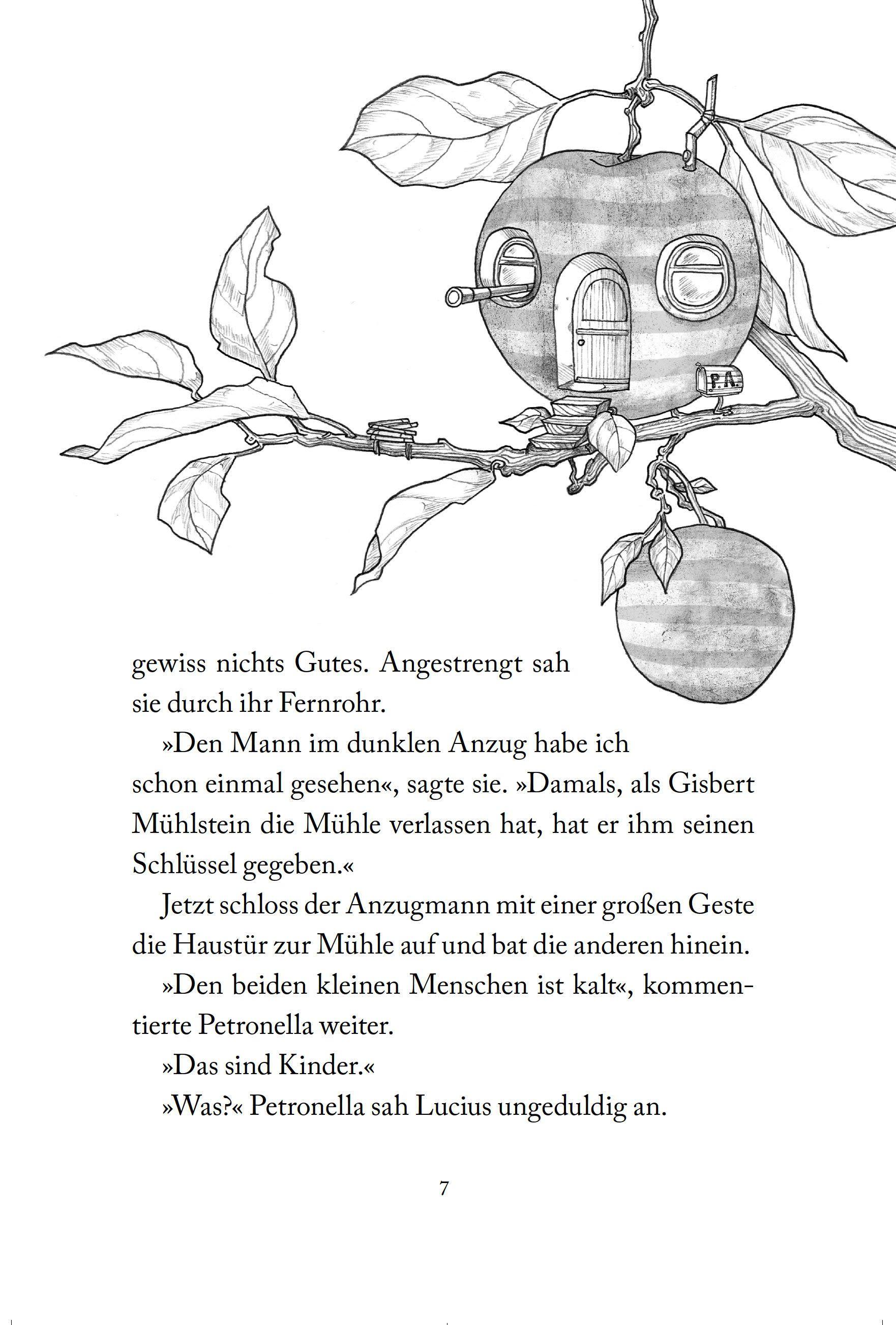 Beispielinhalt (Bild) Petronella Apfelmus 01 - Verhext und festgeklebt