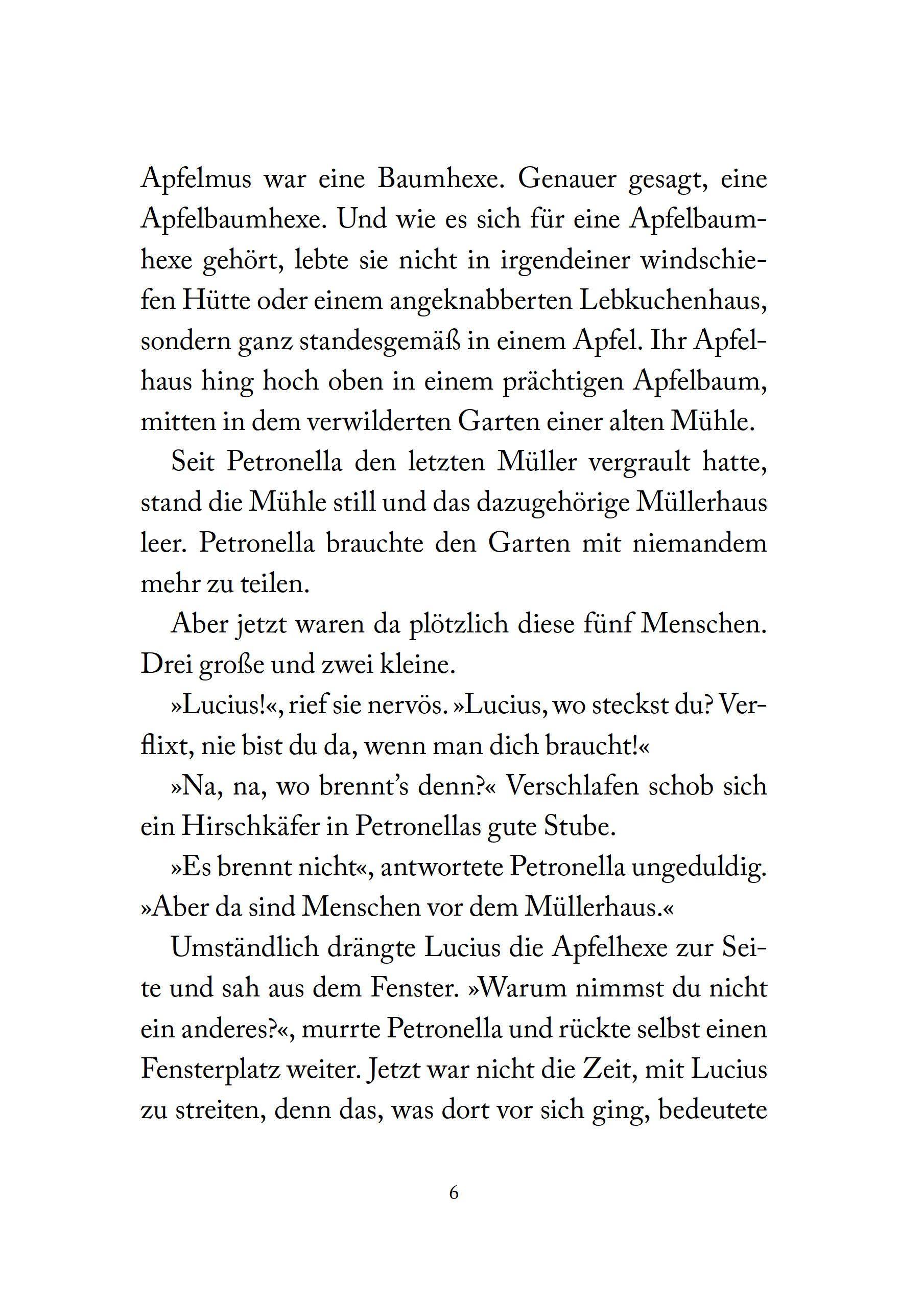 Beispielinhalt (Bild) Petronella Apfelmus 01 - Verhext und festgeklebt