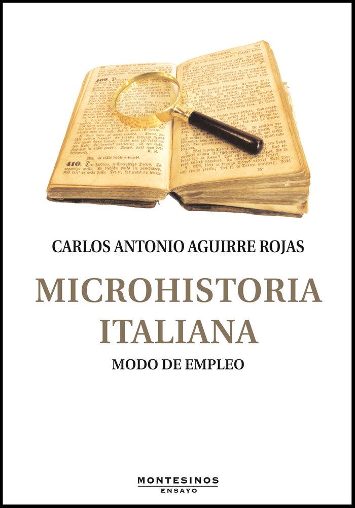 Vorderes Coverbild Microhistoria italiana : modo de empleo