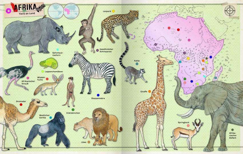 Beispielinhalt (Bild) Mein großer Tieratlas