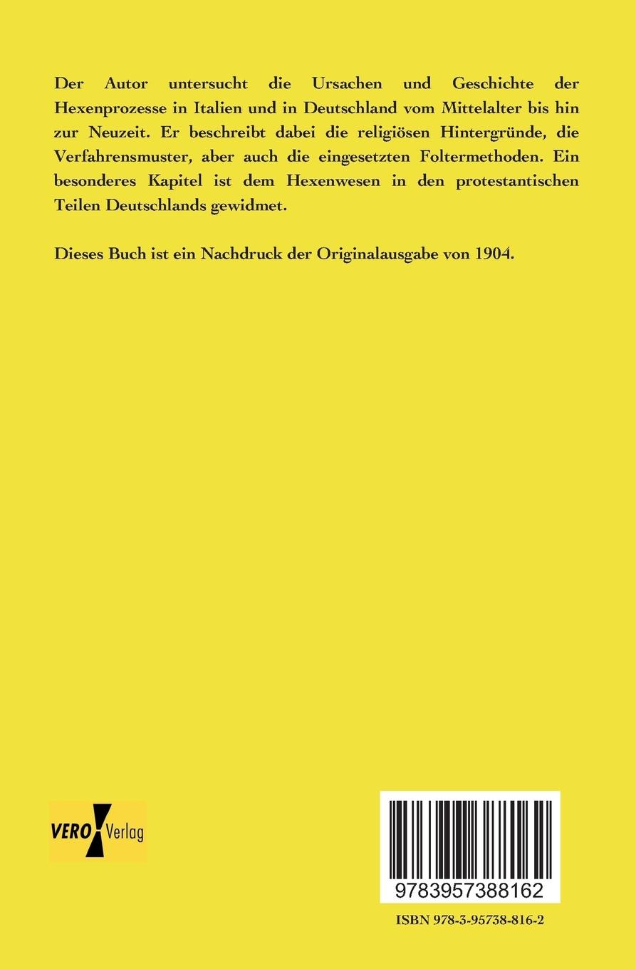 Rückseitencover Die Geschichte der Hexenprozesse