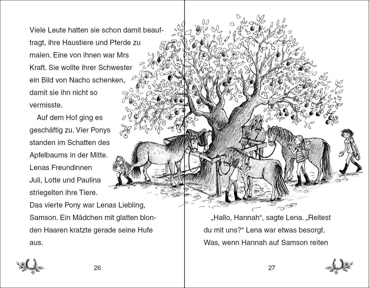 Beispielinhalt (Bild) Ponyhof Apfelblüte 04. Hannah und Pinto