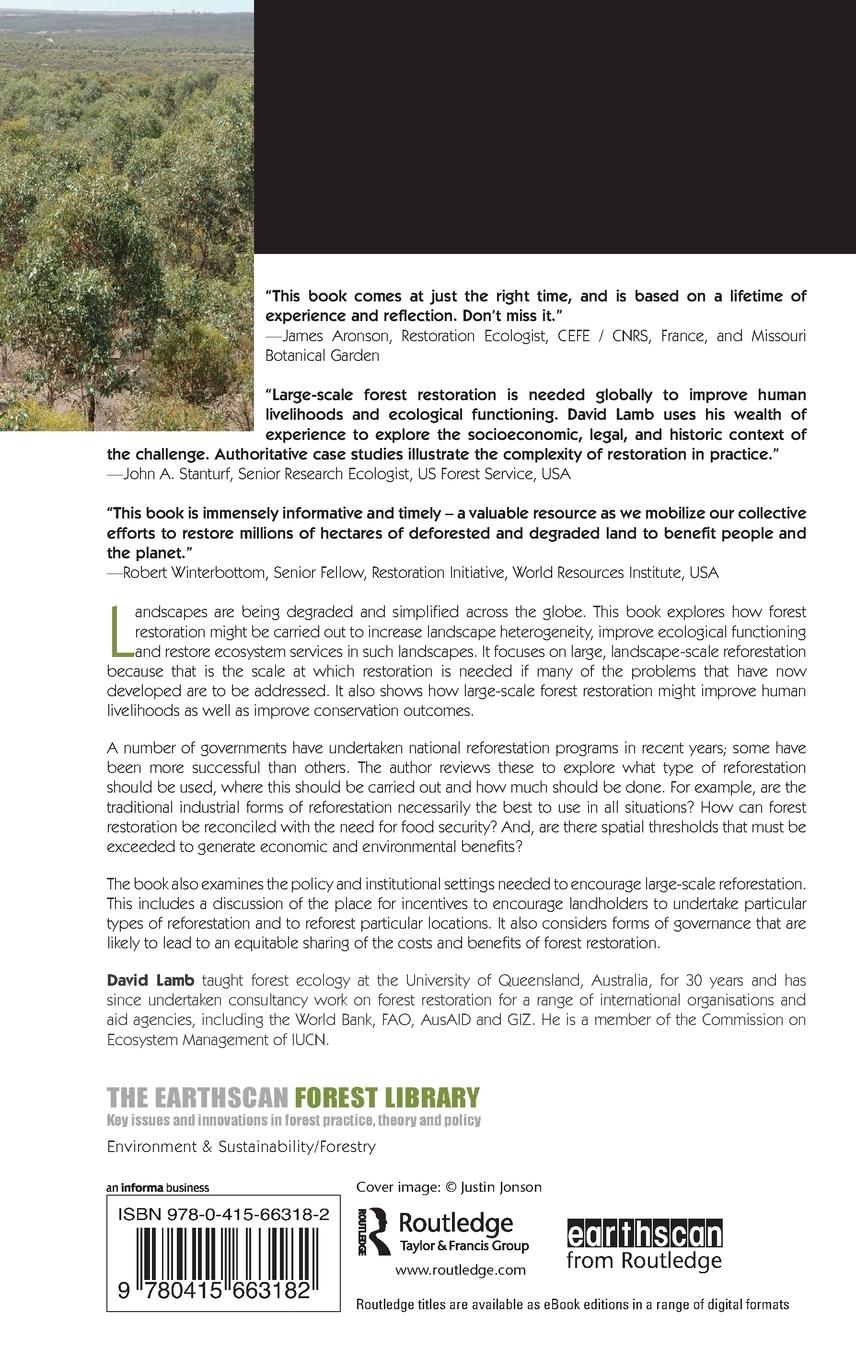 Rückseitencover Large-scale Forest Restoration