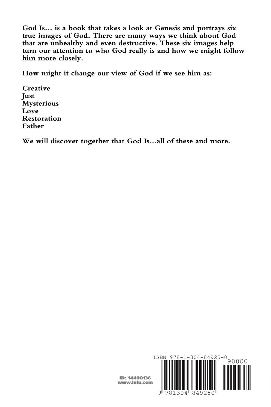 Rückseitencover God Is... - Six True Images of God