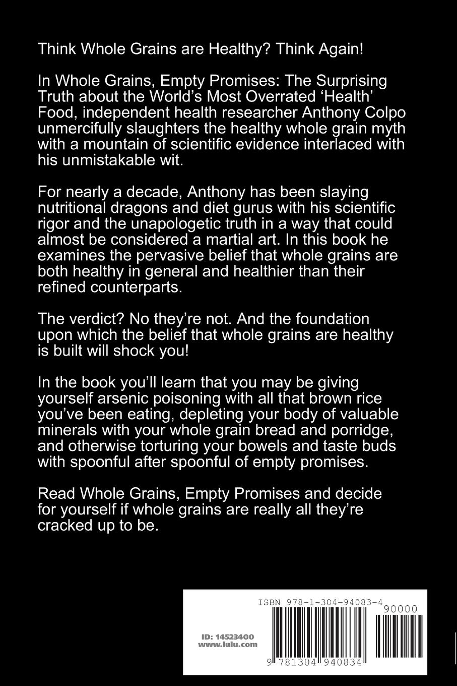 Rückseitencover Whole Grains, Empty Promises