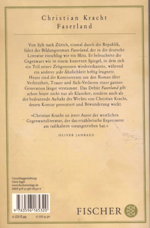 Rückseitencover Faserland