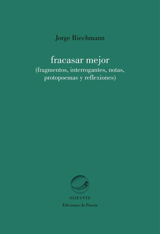 Vorderes Coverbild Fracasar mejor