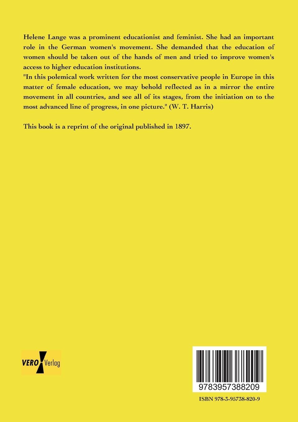 Rückseitencover Higher Education of Women in Europe