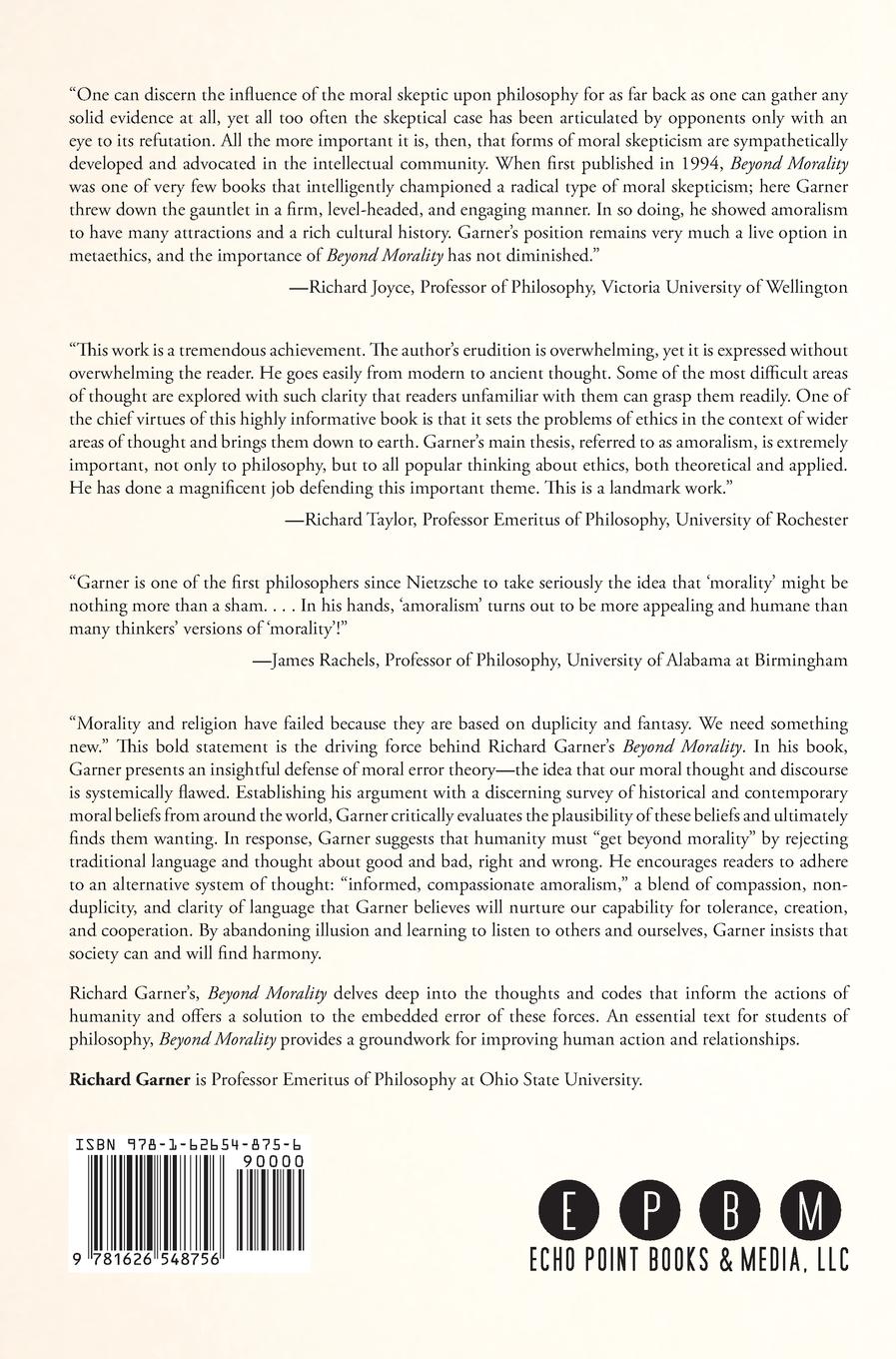 Rückseitencover Beyond Morality (Ethics and Action)