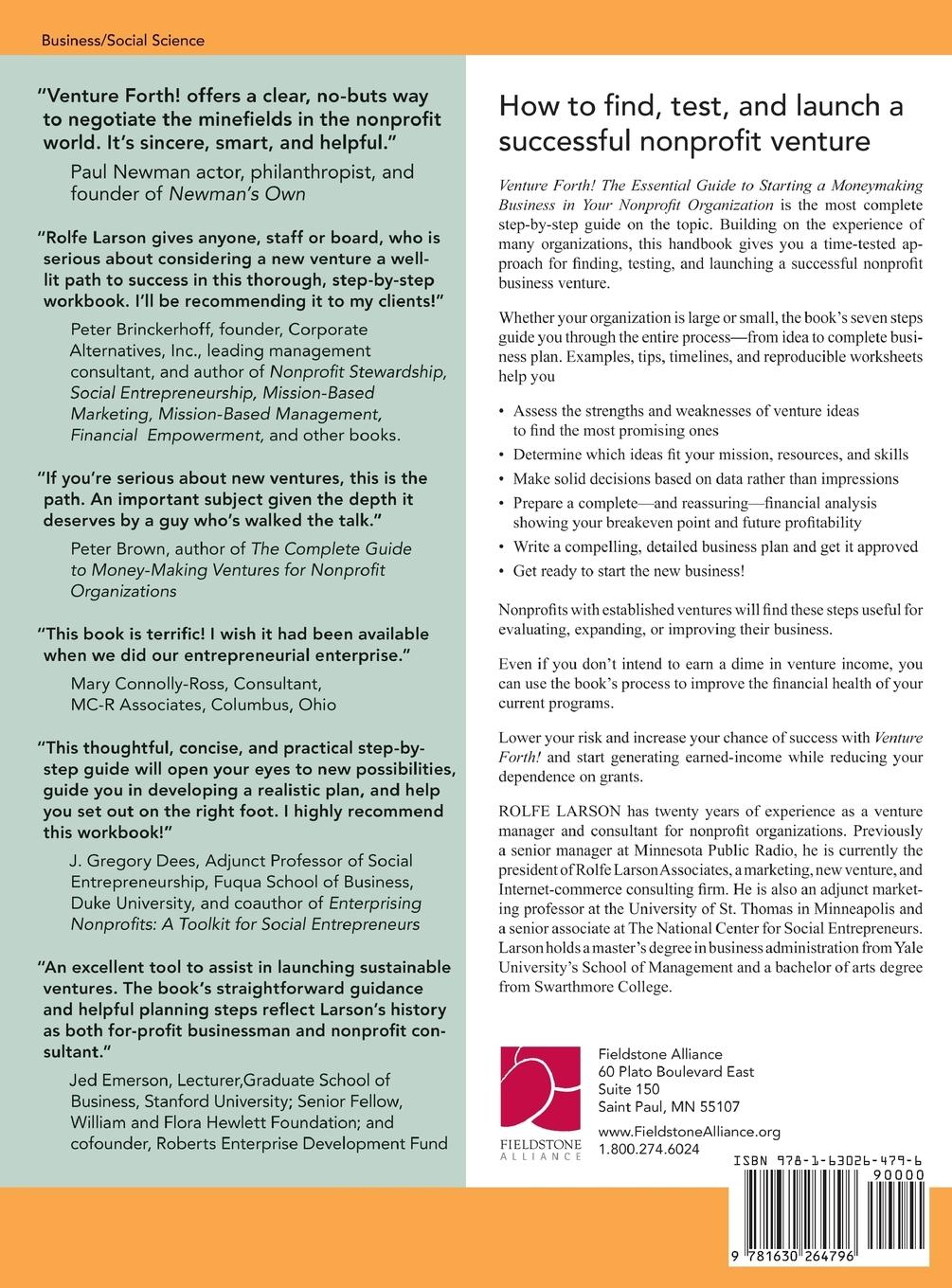 Rückseitencover Venture Forth!