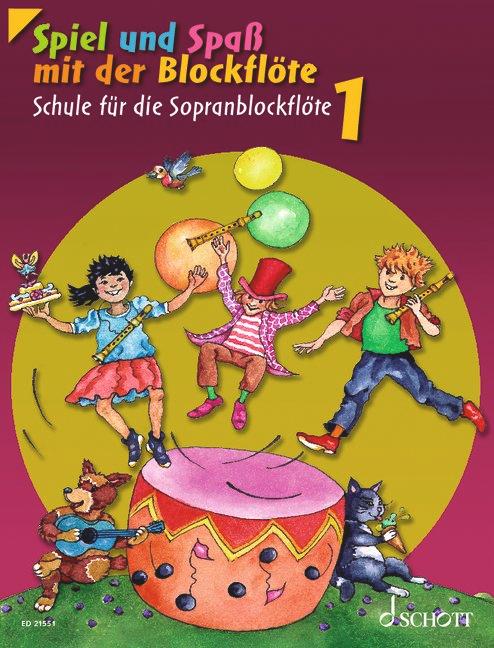 Vorderes Coverbild Spiel und Spaß mit der Blockflöte. Schülerheft