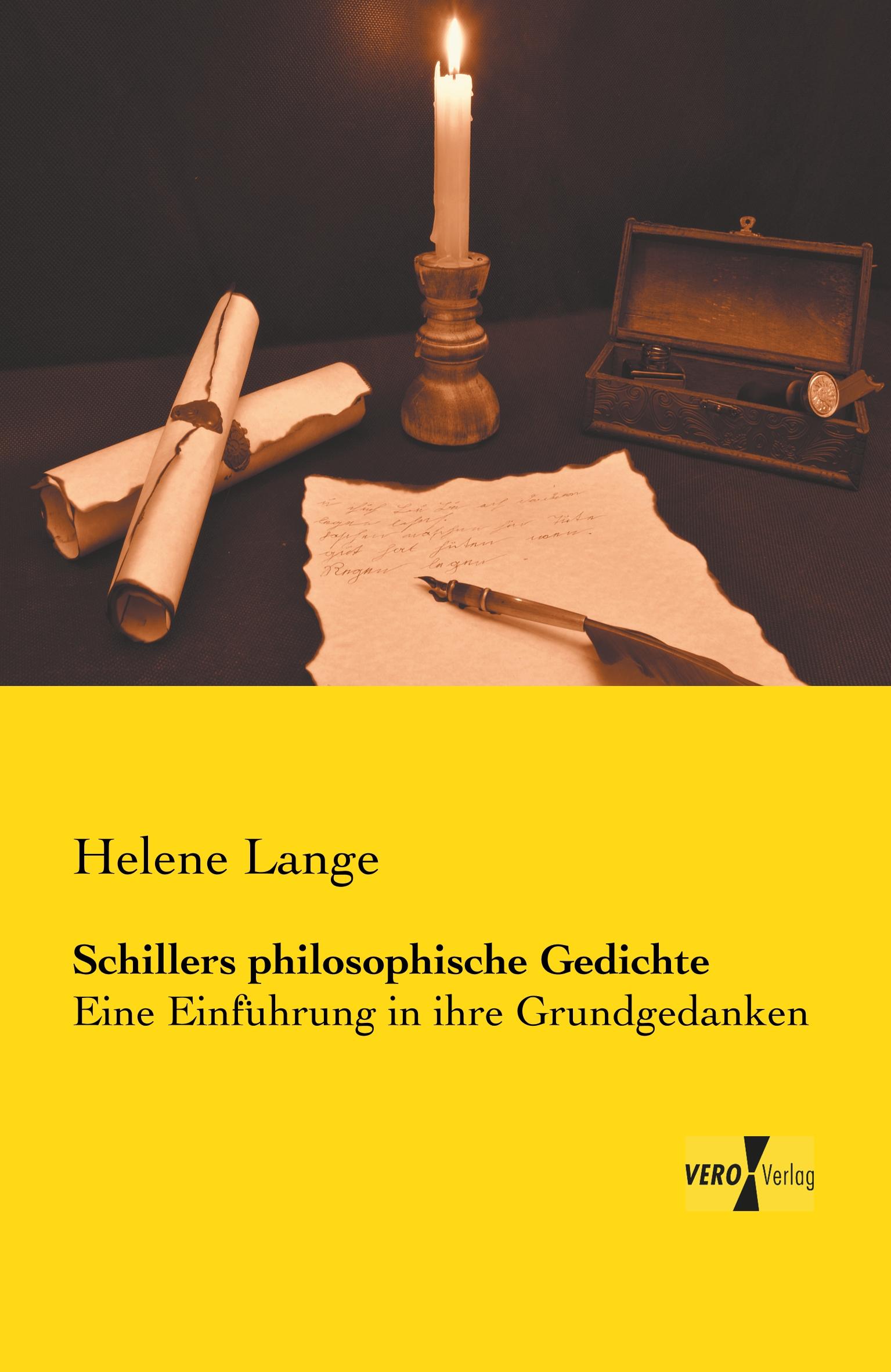 Vorderes Coverbild Schillers philosophische Gedichte