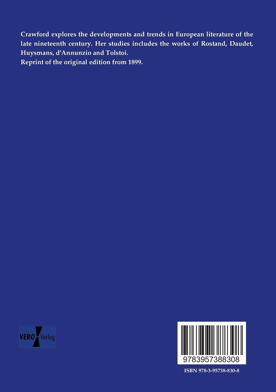 Rückseitencover Studies in Foreign Literature