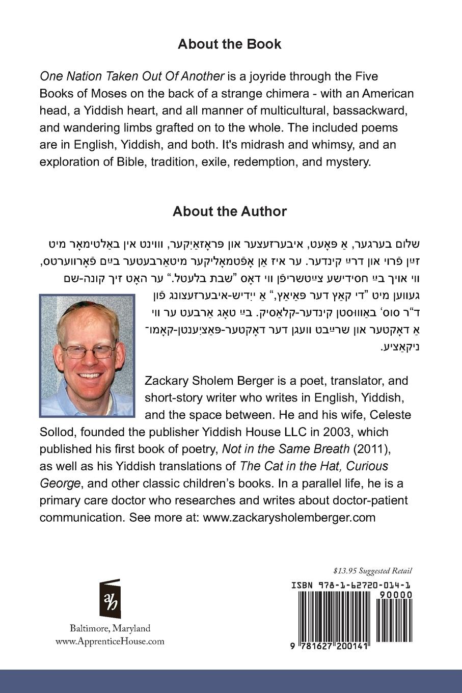 Rückseitencover One Nation Taken Out of Another