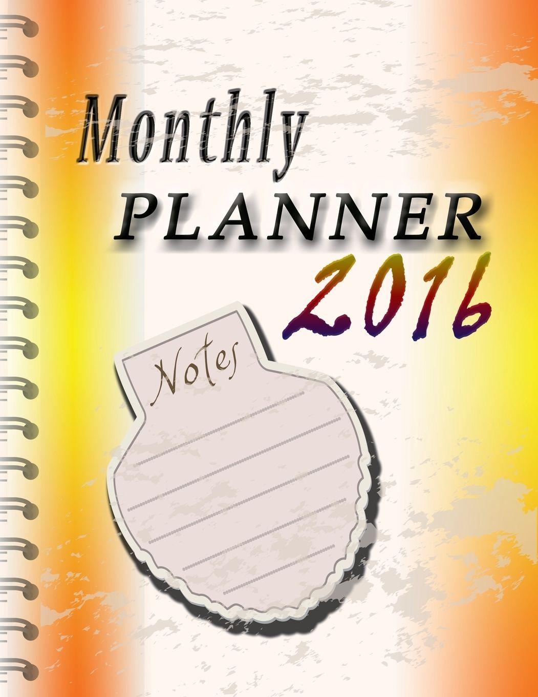 Vorderes Coverbild Monthly Planner 2016