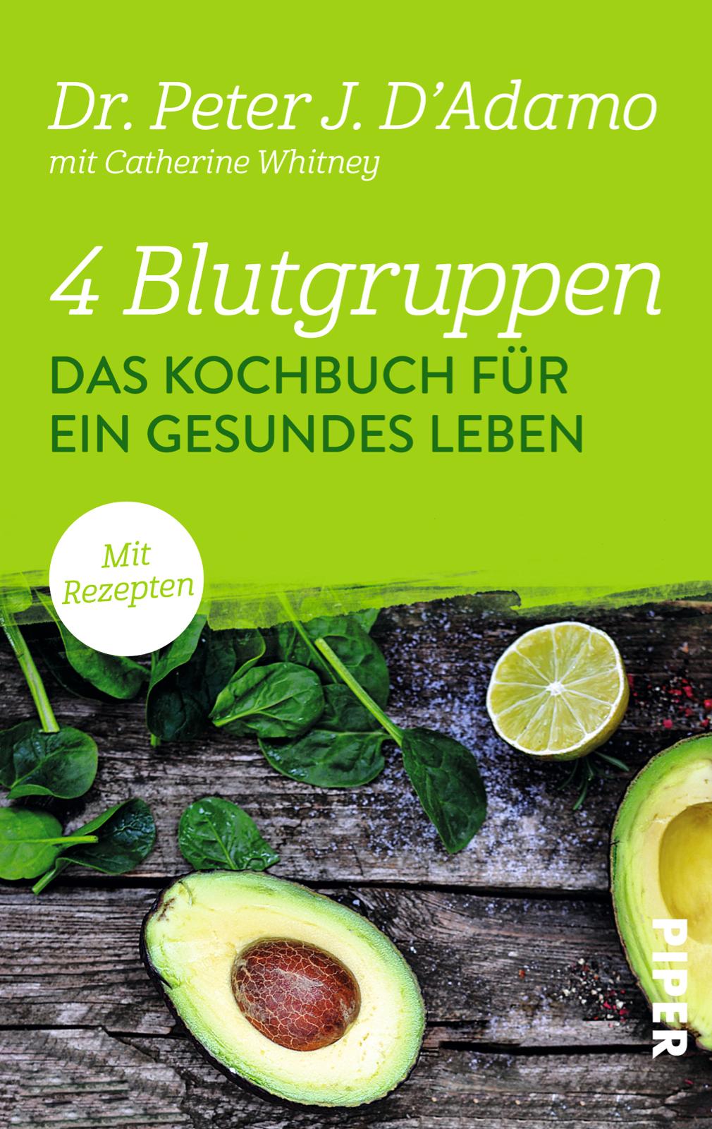 Vorderes Coverbild 4 Blutgruppen - Das Kochbuch für ein gesundes Leben