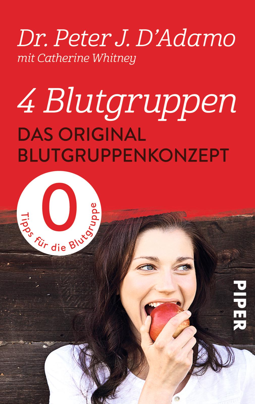 Vorderes Coverbild 4 Blutgruppen - Das Original-Blutgruppenkonzept