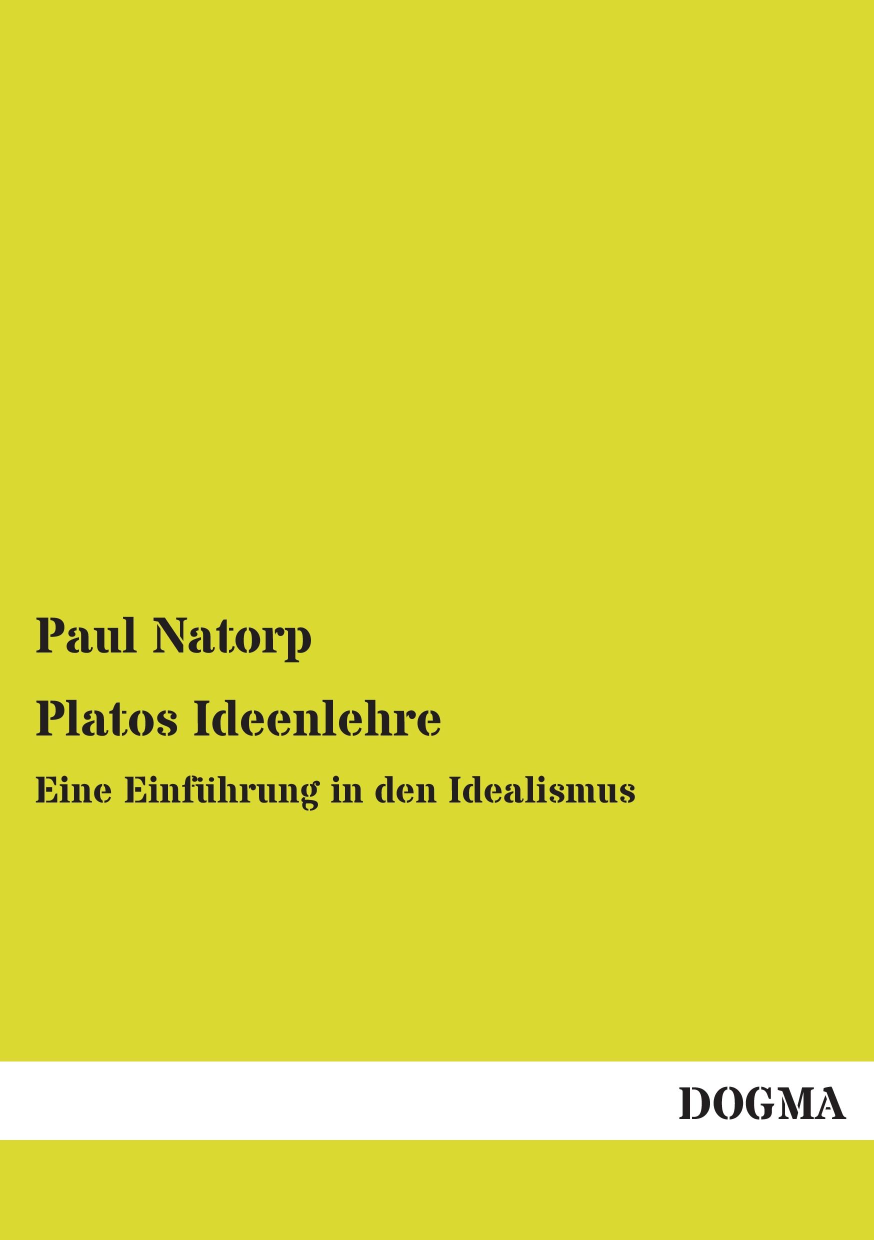 Vorderes Coverbild Platos Ideenlehre