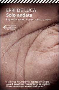 Vorderes Coverbild Solo andata. Righe che vanno troppo spesso a capo
