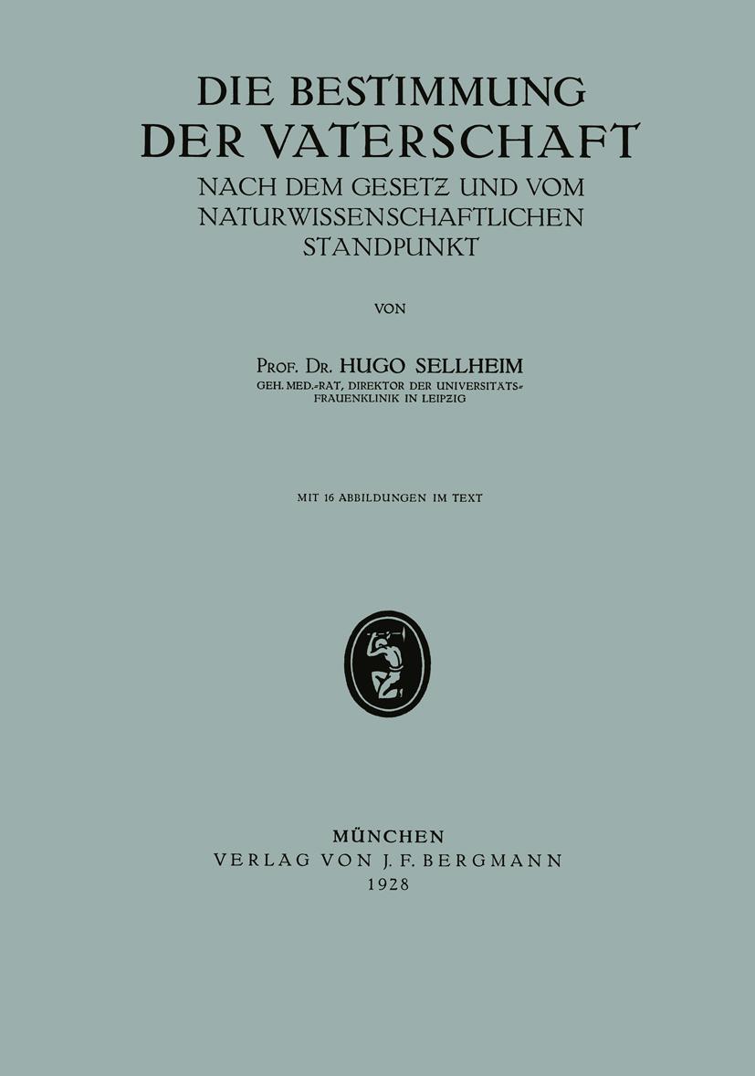 Vorderes Coverbild Die Bestimmung der Vaterschaft