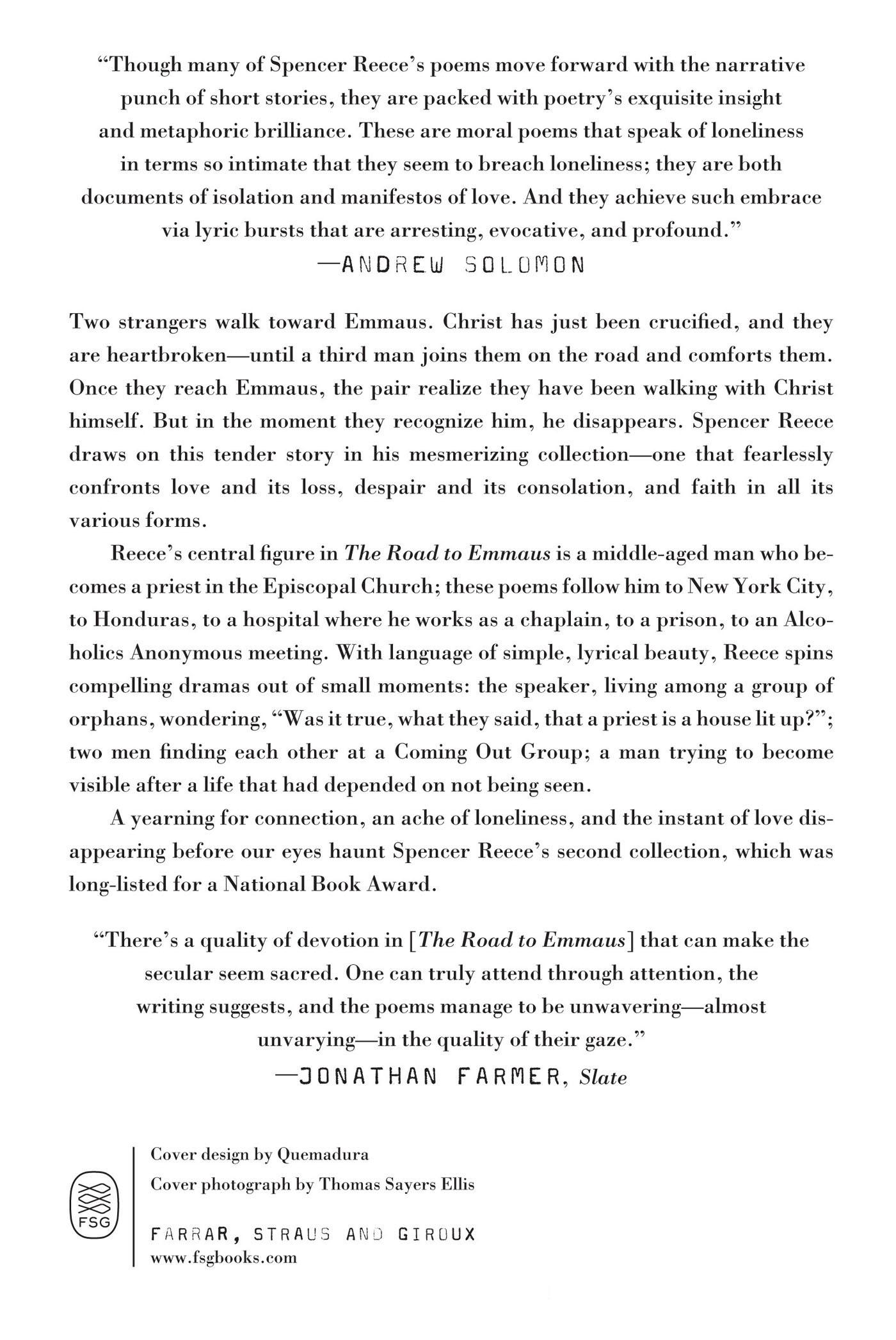 Rückseitencover Road to Emmaus